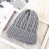 Luxury Velvet Fleece Knitted Beanie - Korean Bell Style - One Size Fits All snake - label