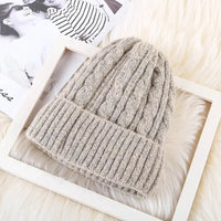 Luxury Velvet Fleece Knitted Beanie - Korean Bell Style - One Size Fits All snake - label