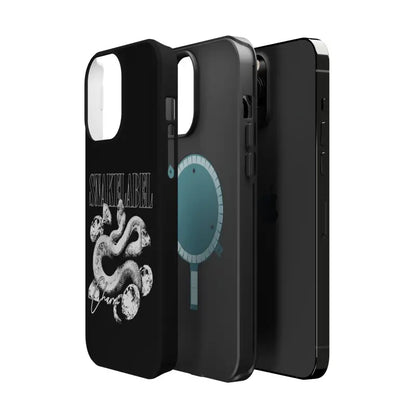 Magnetic Snake Tough Cases with Embedded Magnet Module - Impact - Resistant iPhone Cover snake - label