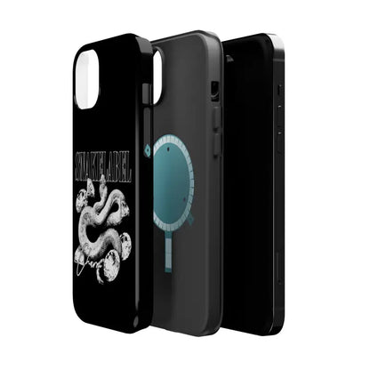Magnetic Snake Tough Cases with Embedded Magnet Module - Impact - Resistant iPhone Cover snake - label