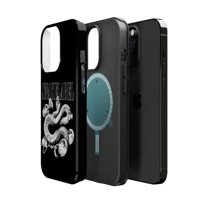 Magnetic Snake Tough Cases with Embedded Magnet Module - Impact - Resistant iPhone Cover snake - label