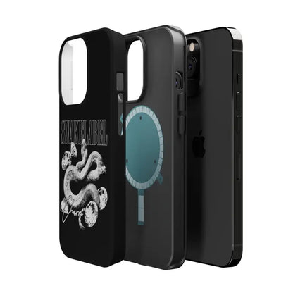 Magnetic Snake Tough Cases with Embedded Magnet Module - Impact - Resistant iPhone Cover snake - label