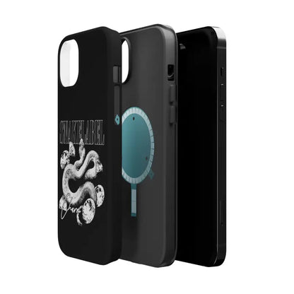 Magnetic Snake Tough Cases with Embedded Magnet Module - Impact - Resistant iPhone Cover snake - label