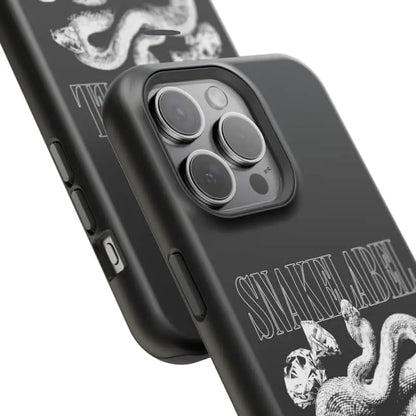 Magnetic Snake Tough Cases with Embedded Magnet Module - Impact - Resistant iPhone Cover snake - label