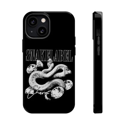 Magnetic Snake Tough Cases with Embedded Magnet Module - Impact - Resistant iPhone Cover snake - label
