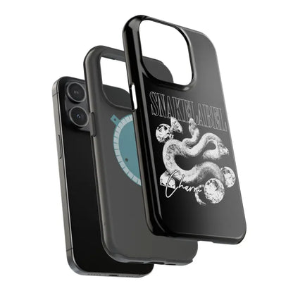 Magnetic Snake Tough Cases with Embedded Magnet Module - Impact - Resistant iPhone Cover snake - label