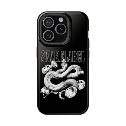 Magnetic Snake Tough Cases with Embedded Magnet Module - Impact - Resistant iPhone Cover snake - label