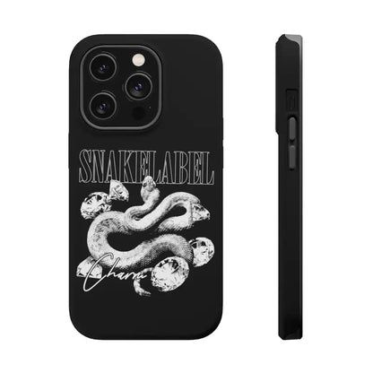 Magnetic Snake Tough Cases with Embedded Magnet Module - Impact - Resistant iPhone Cover snake - label
