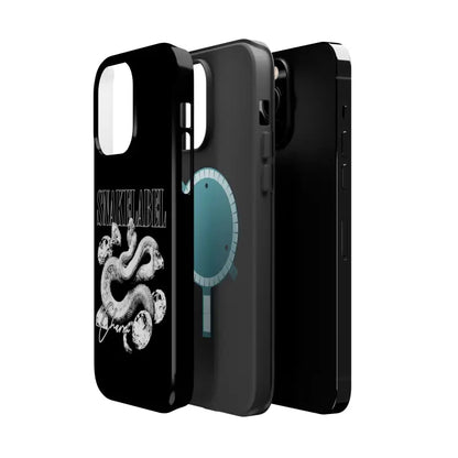 Magnetic Snake Tough Cases with Embedded Magnet Module - Impact - Resistant iPhone Cover snake - label