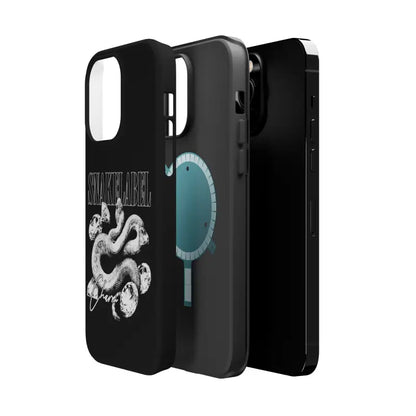 Magnetic Snake Tough Cases with Embedded Magnet Module - Impact - Resistant iPhone Cover snake - label