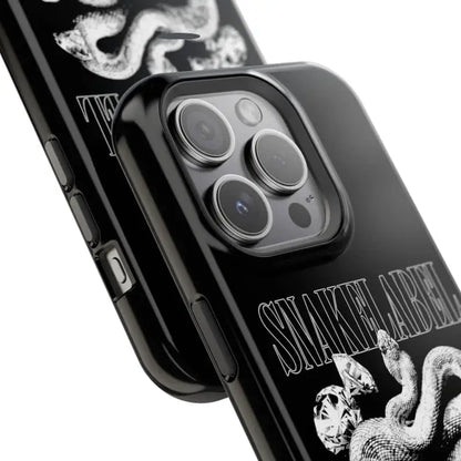 Magnetic Snake Tough Cases with Embedded Magnet Module - Impact - Resistant iPhone Cover snake - label