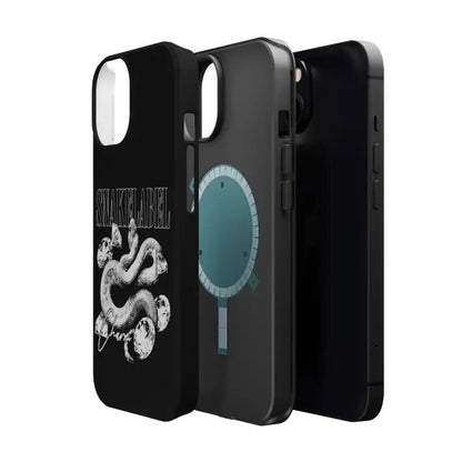 Magnetic Snake Tough Cases with Embedded Magnet Module - Impact - Resistant iPhone Cover snake - label