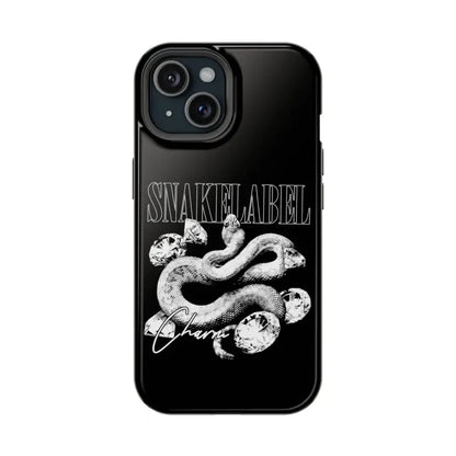 Magnetic Snake Tough Cases with Embedded Magnet Module - Impact - Resistant iPhone Cover snake - label