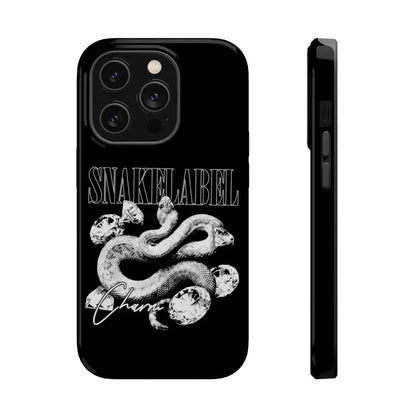 Magnetic Snake Tough Cases with Embedded Magnet Module - Impact - Resistant iPhone Cover snake - label