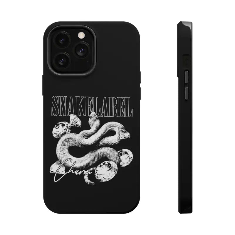 Magnetic Snake Tough Cases with Embedded Magnet Module - Impact - Resistant iPhone Cover snake - label