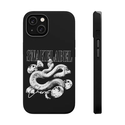 Magnetic Snake Tough Cases with Embedded Magnet Module - Impact - Resistant iPhone Cover snake - label