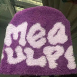 MEA Beanie Winter Warmer with Dome Crown snake - label