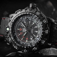 Men Military Watches: Stylish Quartz Alloy SportClasp - 50m Water Resistant snake - label