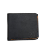 Men Retro Short Wallet with Cowhide Material & Card Slots | Solid Color Pattern - 624 Coffee & 625 Black snake - label