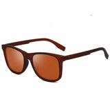 Men Square Sunglasses with Polarized Lenses - UV400 Protection & Stylish Resin Frame snake - label