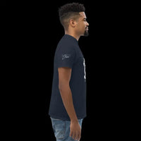 MEN'S Classic Tee: Premium Cotton, Tubular Fabric, Double Seam snake - label