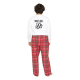 Men's Long Sleeve Pajama Set with 100% Cotton and Side Pockets snake - label