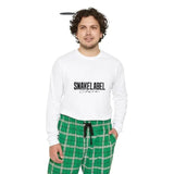 Men's Long Sleeve Pajama Set with 100% Cotton and Side Pockets snake - label