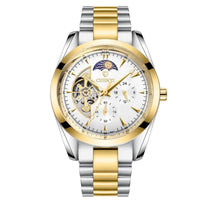 Men's Mechanical Watches: 24 - Hour Moon Phase Display & Waterproof Design snake - label