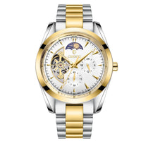 Men's Mechanical Watches: 24 - Hour Moon Phase Display & Waterproof Design - snake - label