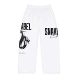 MEN'S PAJAMA PANTS: 100% Brushed Polyester, Lightweight & Stylish snake - label