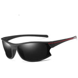 Men's Polarized Sunglasses with UV Protection & Stylish Resin Frames snake - label