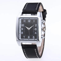 Mens Quartz Watches: Precision Timekeeping with 3.8cm Case & Leather Band snake - label