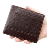 Men's Snake Pattern Wallet with Multiple Compartments & PU Leather - Luxe & Organized Accessory snake - label