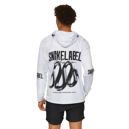 Men's Sports Warmup snake with hoodie with UPF 50+ Sun Protection snake - label