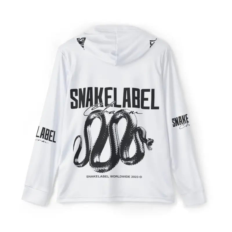 Men's Sports Warmup snake with hoodie with UPF 50+ Sun Protection snake - label