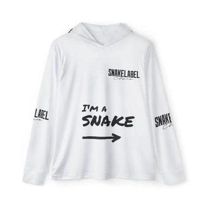 Men's Sports Warmup snake with hoodie with UPF 50+ Sun Protection snake - label