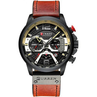 Men's Sports Watches with 5.4cm Dial & 30M Waterproof rating snake - label