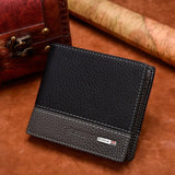 Men's Wallet Short Lychee - Stylish Compact Design with Multiple Compartments snake - label