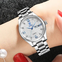 Men's and Women's Watches Waterproof - Slim 7mm Dial, Rhinestone Accents snake - label