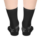 Mid - Length Personalized Crew Socks - 100% Polyester Comfort snake - label