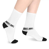 Mid - Length Socks: Comfortable Crew Style with Personalized Design snake - label