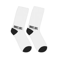 Mid - Length Socks: Comfortable Crew Style with Personalized Design snake - label