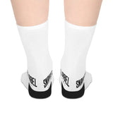 Mid - Length Socks: Comfortable Crew Style with Personalized Design snake - label