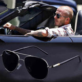 Mirror Driver Sunglasses: TAC Lens, Alloy Frame, UV Protection snake - label