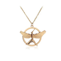 Mockingjay Animal Necklace with Zodiac Pendant & Geometric Design snake - label