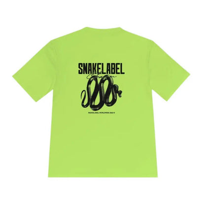 Moisture Wicking Athletic snake Tee - Lightweight Breathable Performance Shirt with PosiCharge® Technology and Set - in Sleeves snake - label