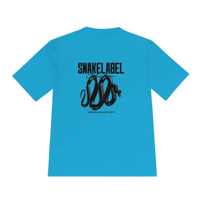 Moisture Wicking Athletic snake Tee - Lightweight Breathable Performance Shirt with PosiCharge® Technology and Set - in Sleeves snake - label