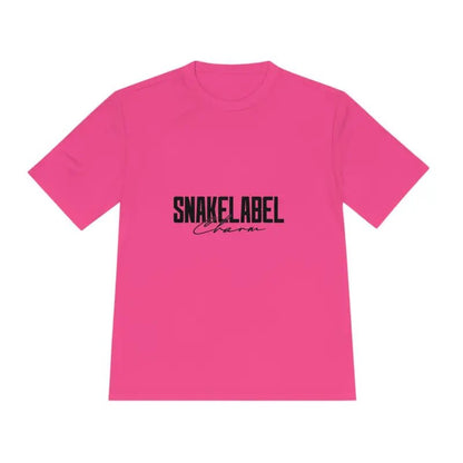Moisture Wicking Athletic snake Tee - Lightweight Breathable Performance Shirt with PosiCharge® Technology and Set - in Sleeves snake - label