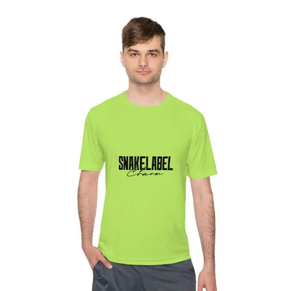 Moisture Wicking Athletic snake Tee - Lightweight Breathable Performance Shirt with PosiCharge® Technology and Set - in Sleeves snake - label
