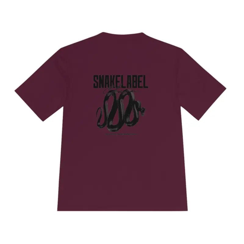 Moisture Wicking Athletic snake Tee - Lightweight Breathable Performance Shirt with PosiCharge® Technology and Set - in Sleeves snake - label